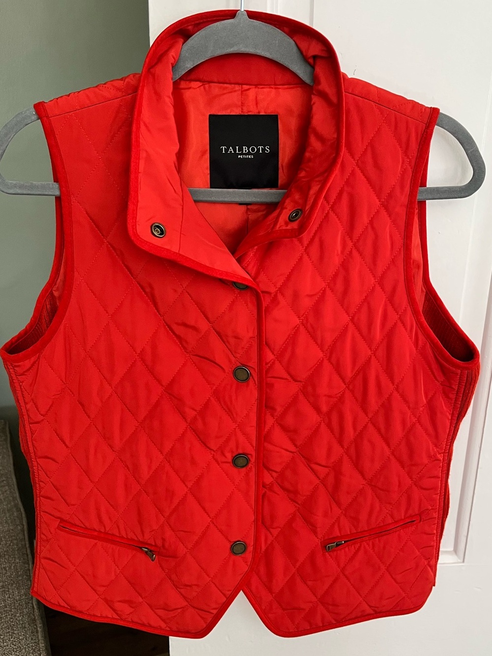 Talbots Medium Petite Quilted Outerwear Vest